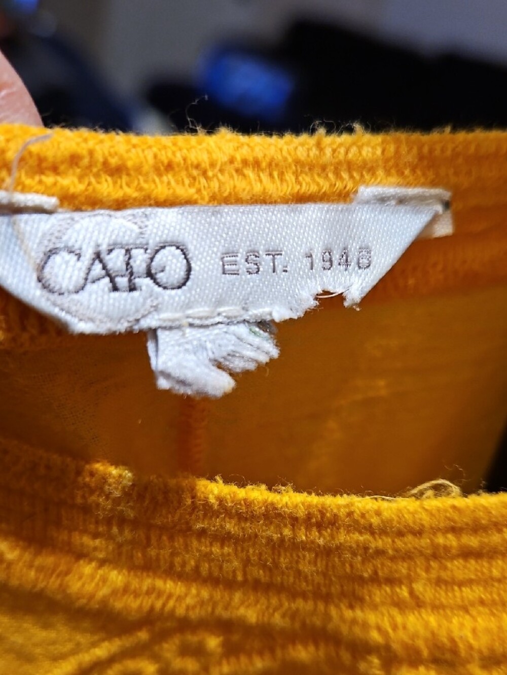 Cato Yellow Embroidered Peasant Tunic - Picture 8 of 8
